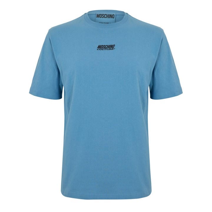 Moschino Men's Blue Reg Fit Tee