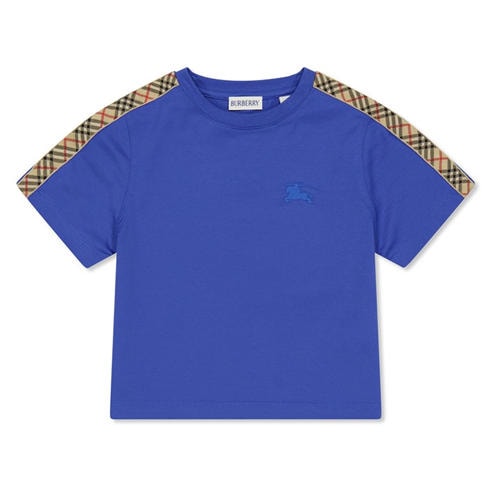 BURBERRY - Kids' Tape Check T-Shirt