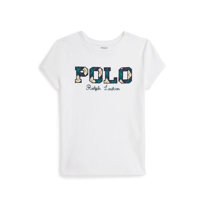 Polo Ralph Lauren Girls White Kids' Logo T-Shirt - 9 - 10 Years