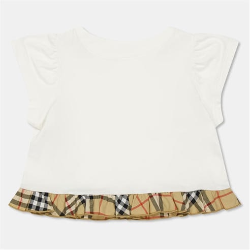 BURBERRY - Kids' Burb Roxy Frill T-Shirt