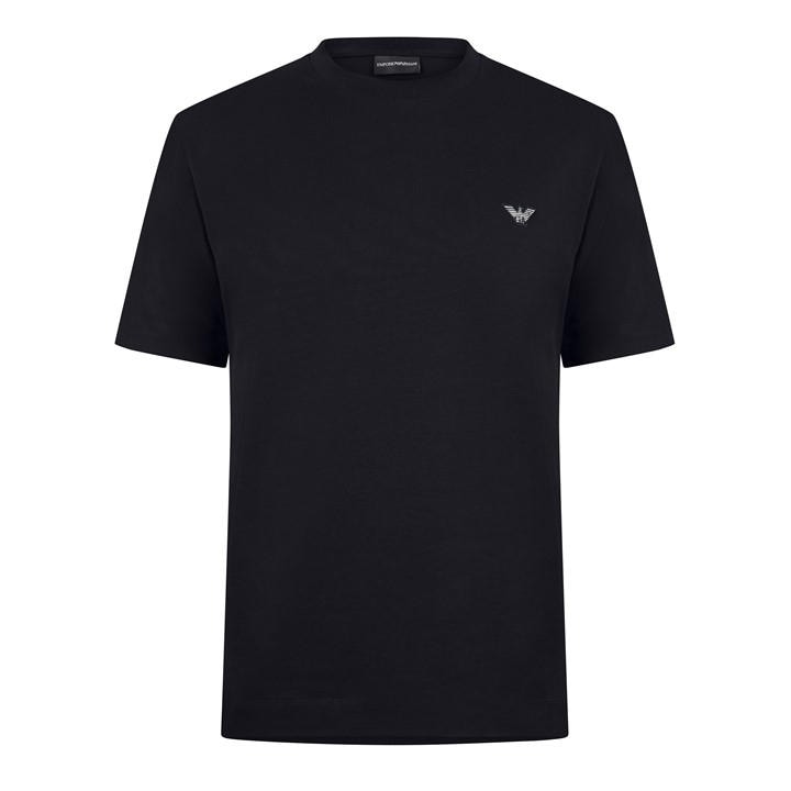 Emporio Armani Men's Blue Slim Fit T-Shirt
