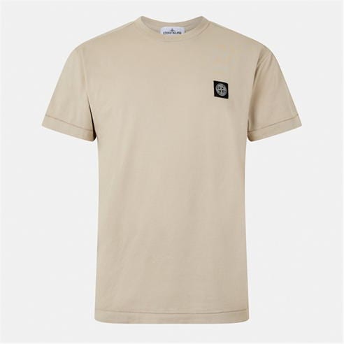 STONE ISLAND - Men's Cotton Compass Logo Patch T-Shirt
