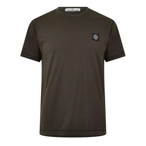 STONE ISLAND - Men's Cotton Compass Logo Patch T-Shirt