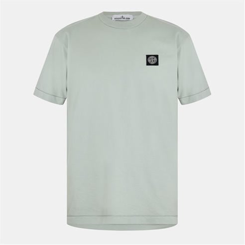 STONE ISLAND - Men's Cotton Compass Logo Patch T-Shirt