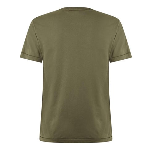 STONE ISLAND - Men's Cotton Compass Logo Patch T-Shirt