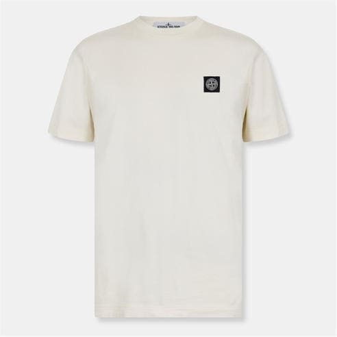 STONE ISLAND - Men's Cotton Compass Logo Patch T-Shirt