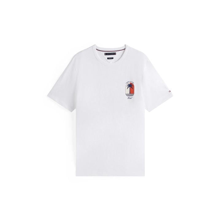 Tommy Hilfiger Men’s Palm Regular Fit T-Shirt – White