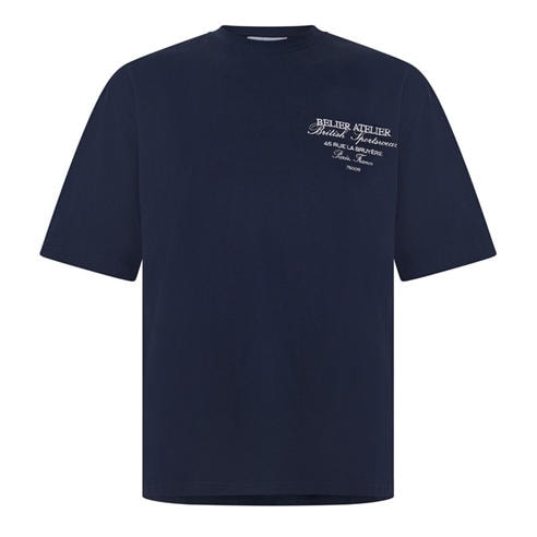 BELIER - Men's Atelier Cotton Crew-Neck Short-Sleeve T-Shirt