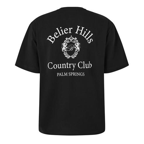 BELIER - Men's Country Club Graphic Cotton Crew-Neck Short-Sleeve T-Shirt
