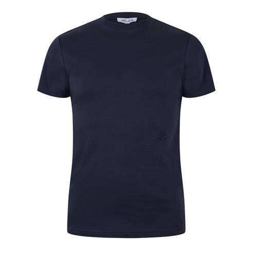 BELIER - Men's Crest Logo Embroidered Cotton Short-Sleeve T-Shirt