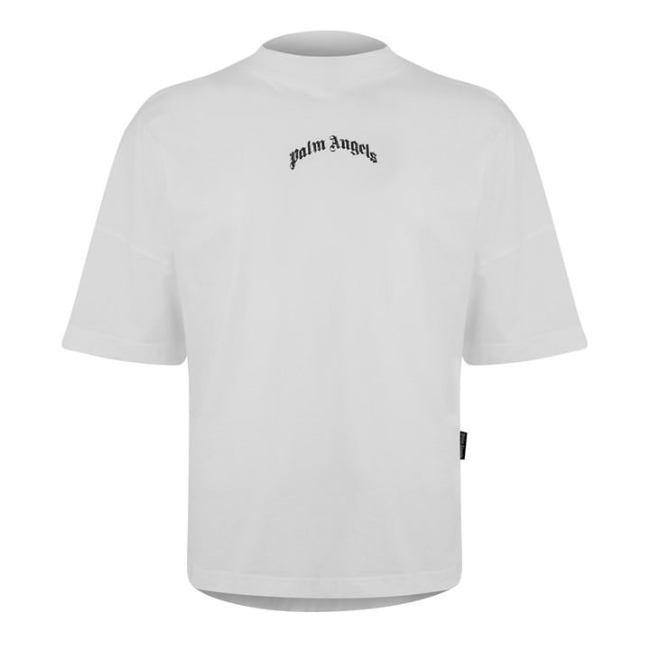 PALM ANGELS Palm Gothic O/S Tee - White