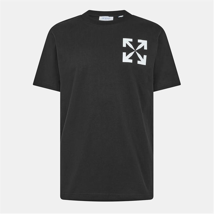 Off White Men's Black Single Arrow Regular Fit T-Shirt