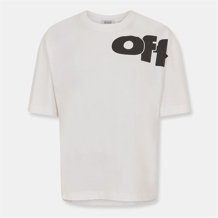 Off White Men's White Off Logo Skate Regular Fit T-Shirt