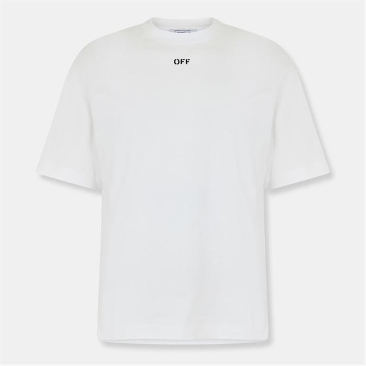 Off White Men's White Off Arrow Skate Regular Fit T-Shirt