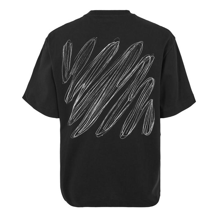 Off White Men's Black Diags Skate T-Shirt
