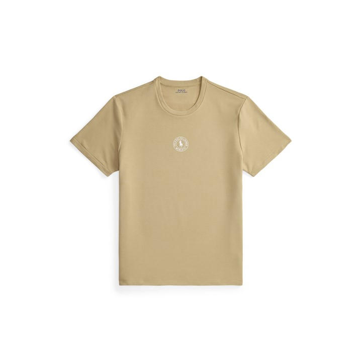 Polo Ralph Lauren Men's Beige Puck Logo T-Shirt - M