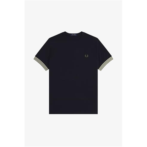 Fred Perry - Stripe Cuff T-Shirt