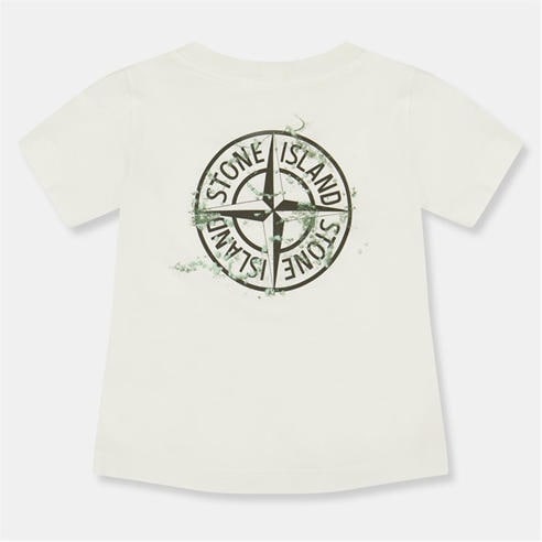 STONE ISLAND - Kids' Compass Compass Badge T-Shirt