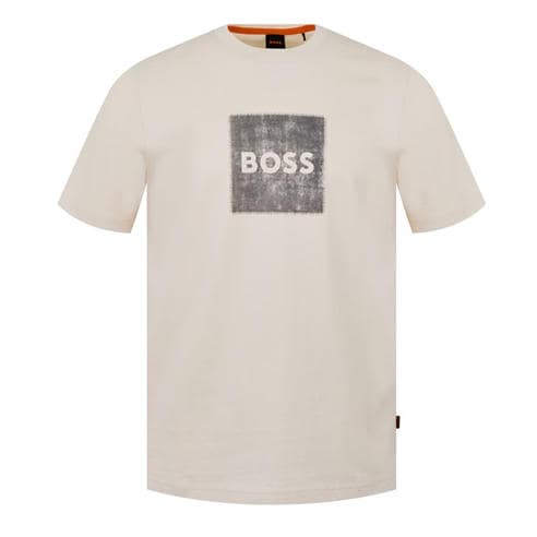 Boss - Mens BOSS ORANGE Short Sleeve T-Shirt with Contemporary Stitched Logo