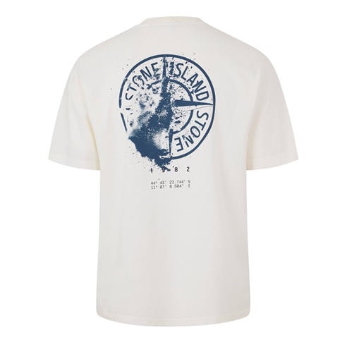 STONE ISLAND - Men's Graphic Cotton Short-Sleeve T-Shirt