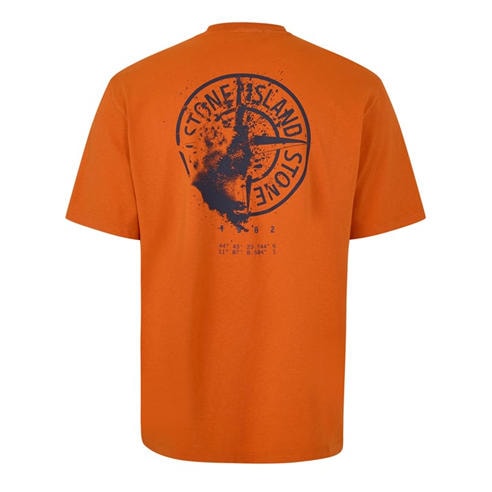 STONE ISLAND - Men's Graphic Cotton Short-Sleeve T-Shirt