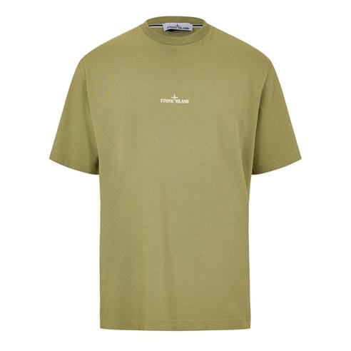 STONE ISLAND - Men's Graphic Cotton Short-Sleeve T-Shirt