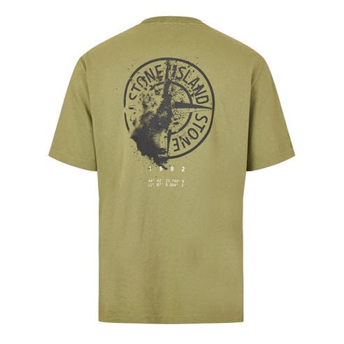 STONE ISLAND - Men's Graphic Cotton Short-Sleeve T-Shirt