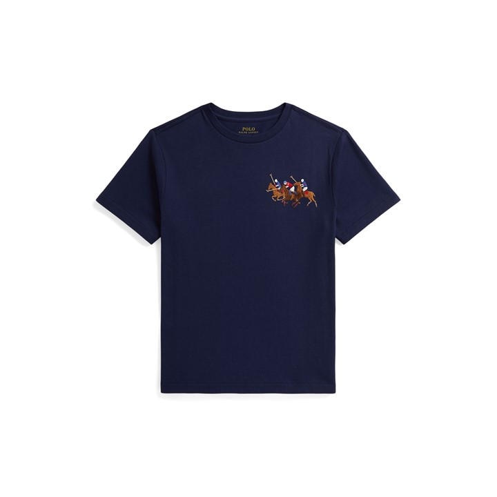 Polo Ralph Lauren Boys Blue Kids' Large Logo T-Shirt - XL