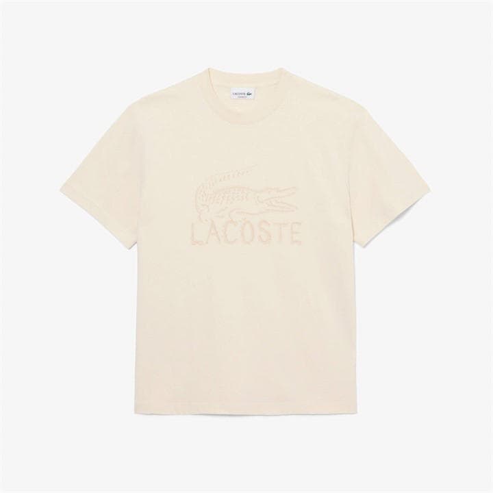 Lacoste Men's Beige T-Shirt - S