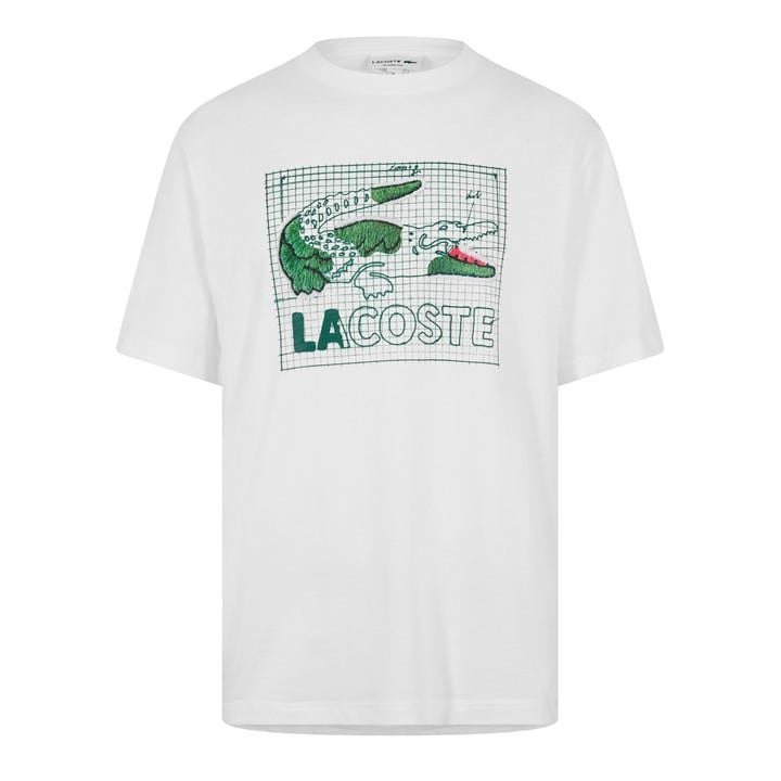 Lacoste Men's White T-Shirt - M