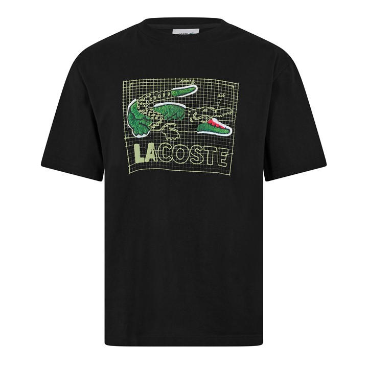 Lacoste Men's Black T-Shirt - L