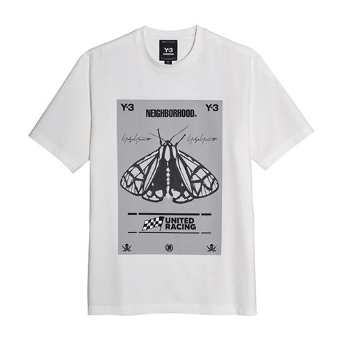 Y3 - X Neighborhood Moth Graphic T-Shirt