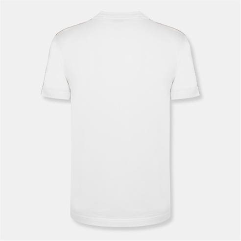BURBERRY - Mens Check Trim Cotton T-Shirt