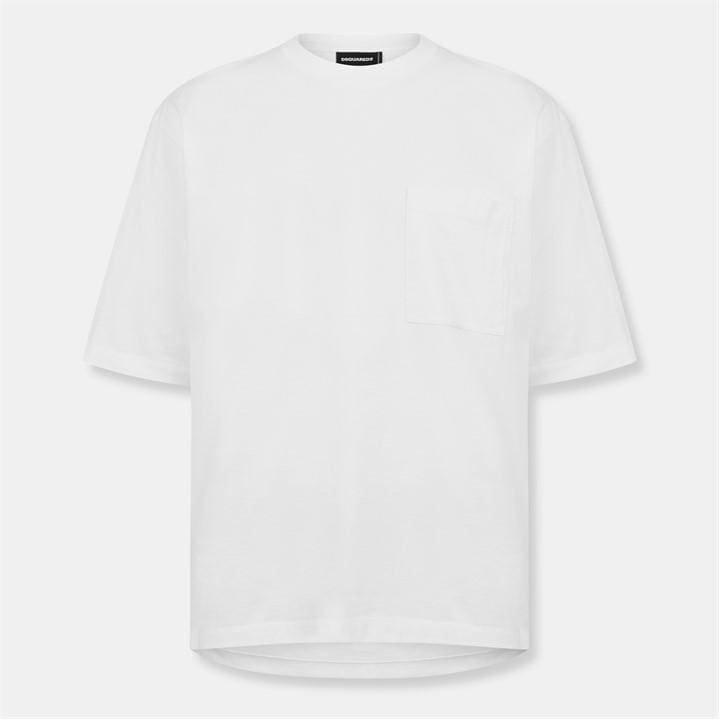 Dsquared2 Men's White Dsq Bk Logo Tee Sn61