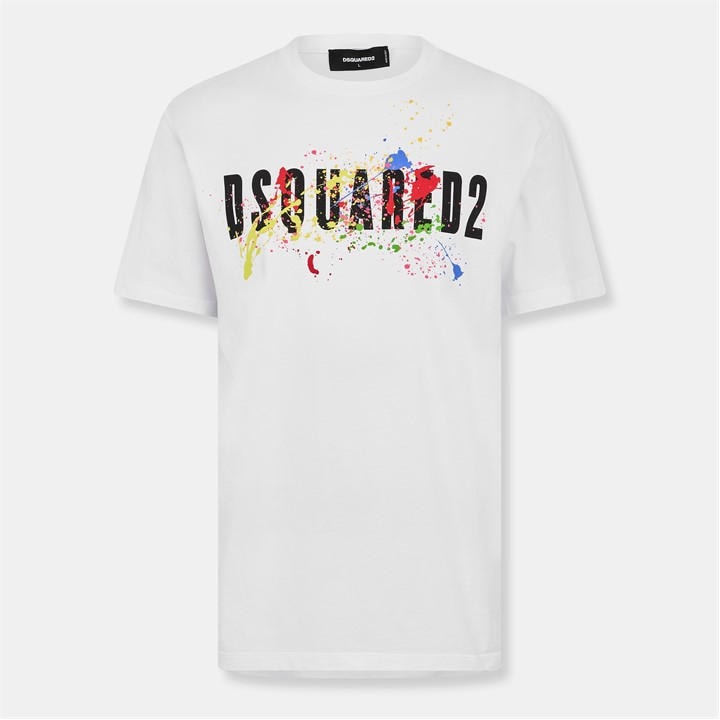 Dsquared2 Men's White Dsq Splat T-Shirt