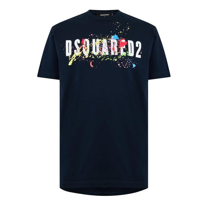 Dsquared2 Men's Blue Dsq Splat T-Shirt