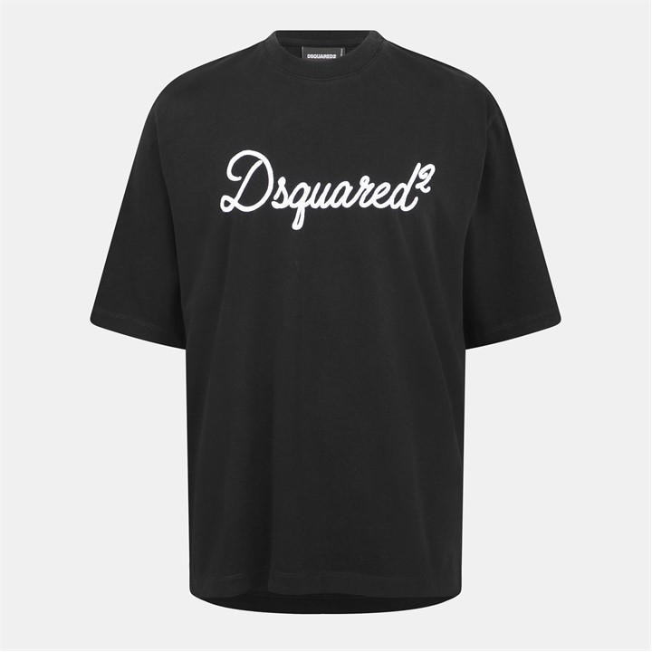 Dsquared2 Men's Black Dsq Big Sig Tee Sn62