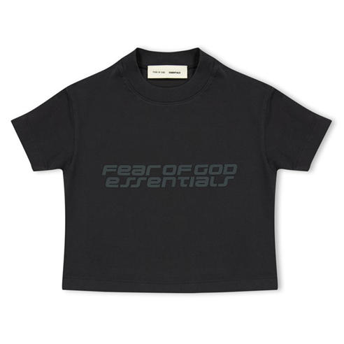 FEAR OF GOD ESSENTIALS - Unisex Kids' Regular Fit Logo T-Shirt