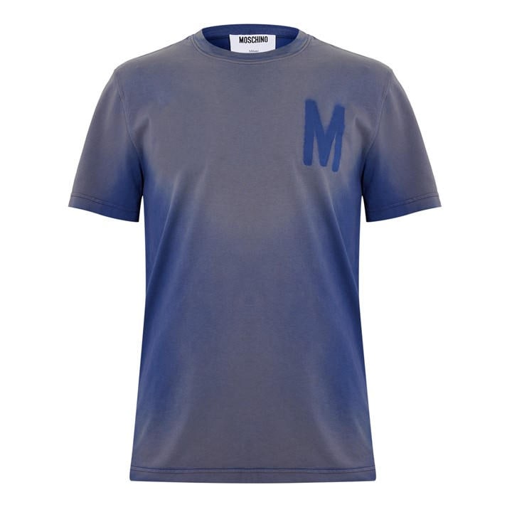 Moschino Men's Blue Logo Oversized T-Shirt - S