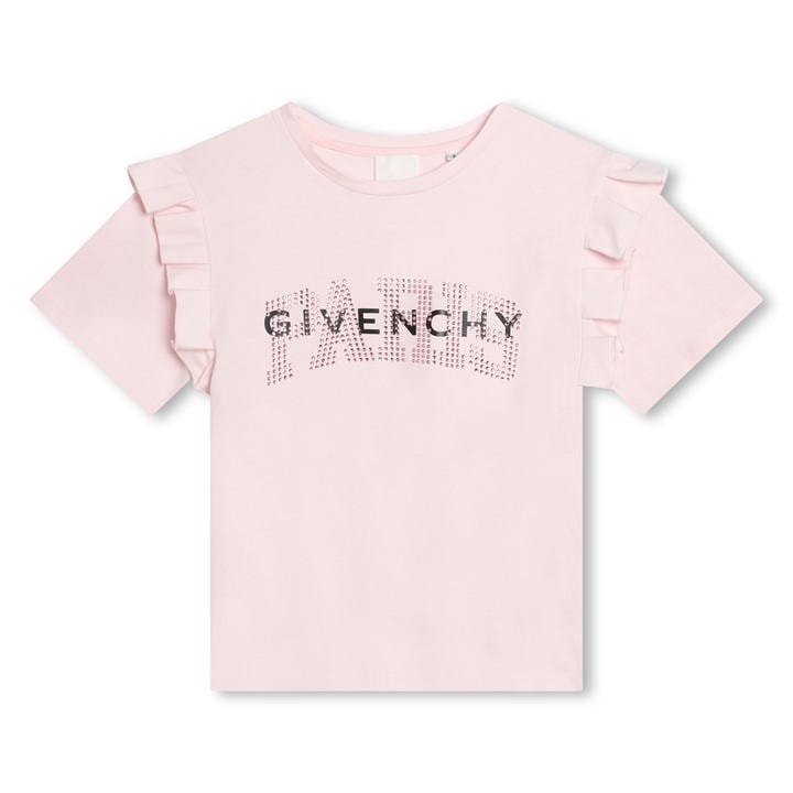 Givenchy Girls Pink Ruffled T-Shirt Juniors - 14 - 16 Years