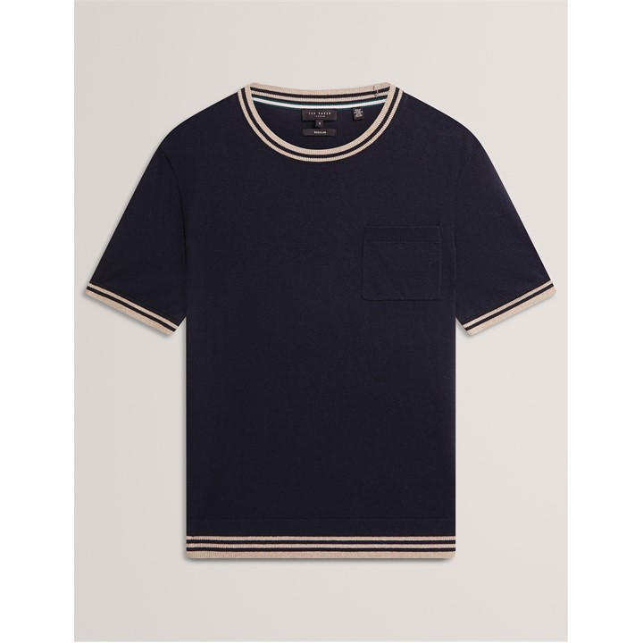 Ted Baker Men's Blue Ted Ss Linen Blend T Sn62