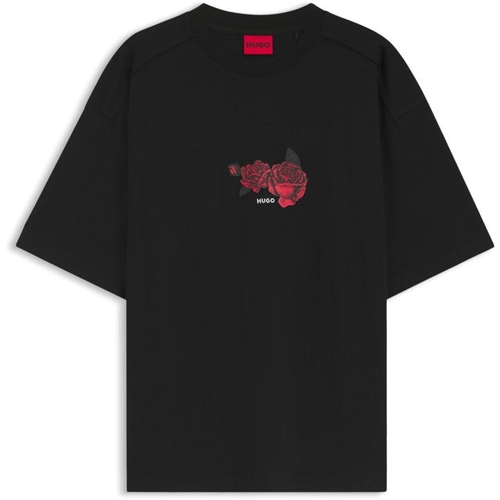 Hugo Men's Black Domans Tee Sn63