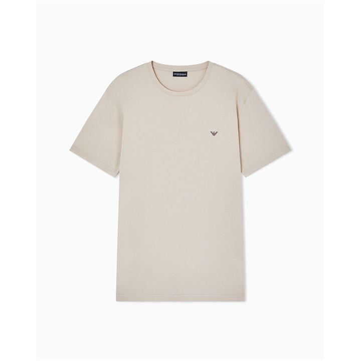 Emporio Armani Men's Beige T-Shirt Beachwear