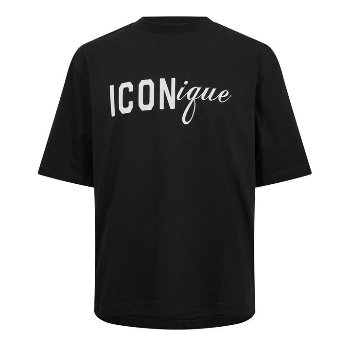 Dsquared2 Men's Black Dsq Iconique Tee Sn62