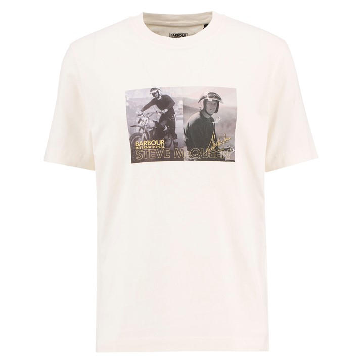 Barbour International Men's Cream Hellen T-Shirt