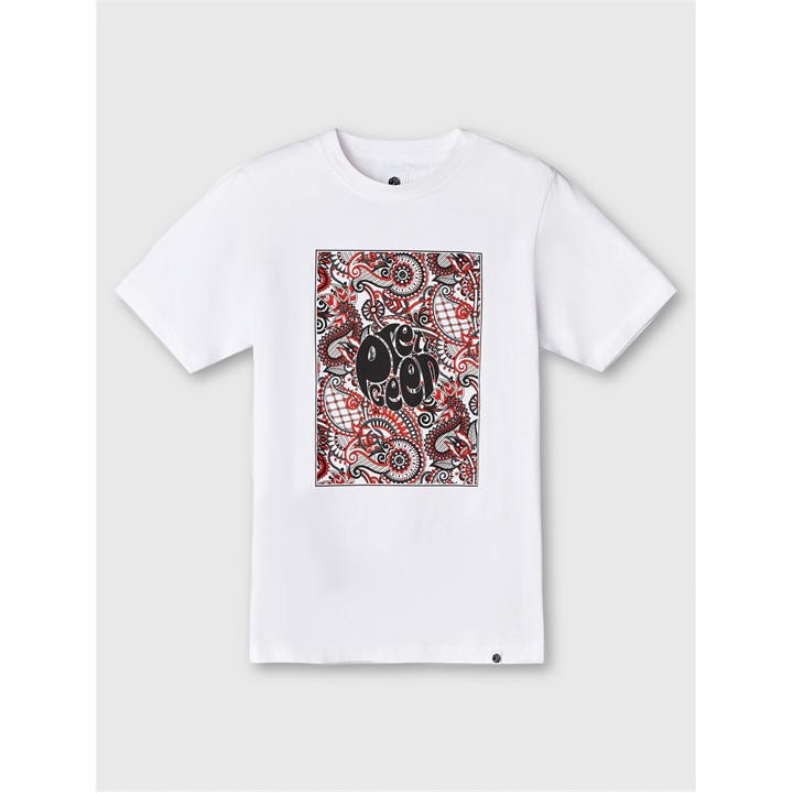 Pretty Green Men's White Pg Resonance Ts Sn63