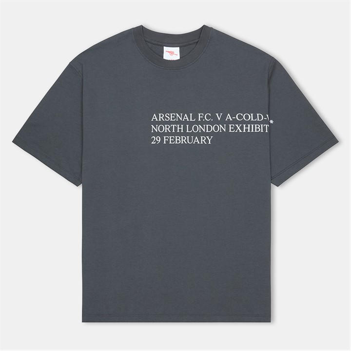 A-COLD-WALL Mens x Arsenal FC Derby T-Shirt – Grey A-COLD-WALL Mens x Arsenal FC Derby T-Shirt – Grey