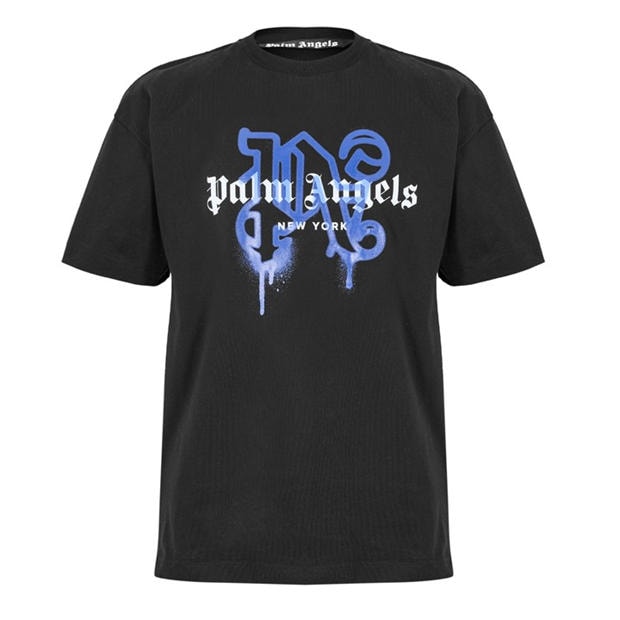 Black Black - PALM ANGELS - Men's Ny Mono T-Shirt