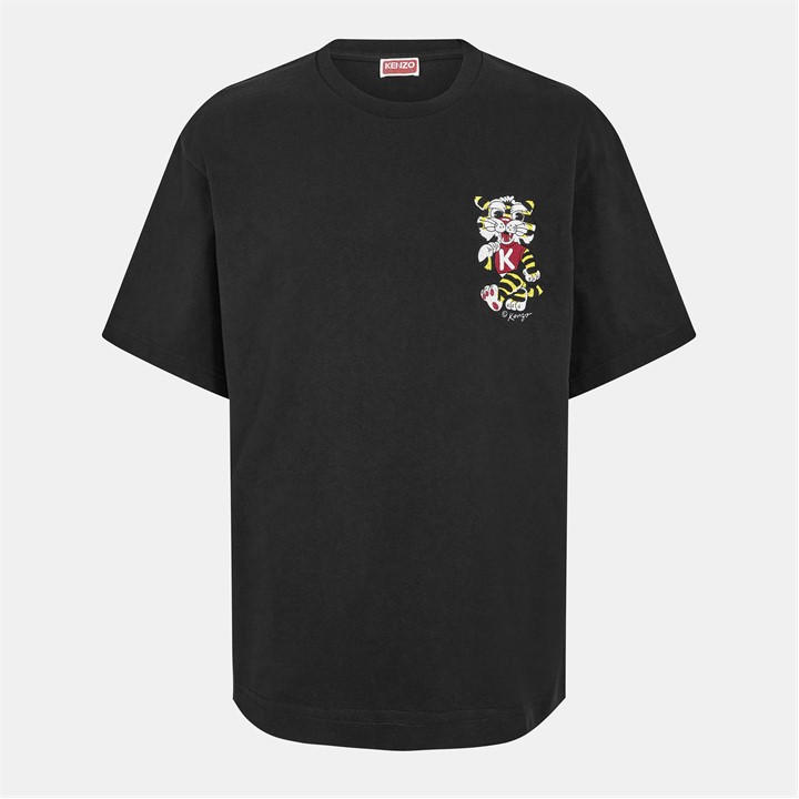 Kenzo Men's Black Tiger Heart T-Shirt - XL