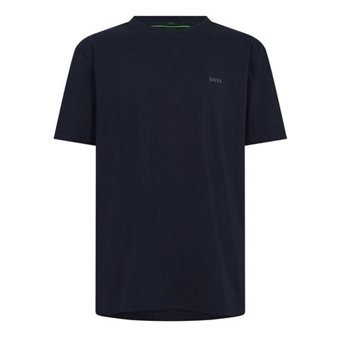 Boss - Mens BOSS GREEN T-Shirt with Logo Design Stretch Cotton